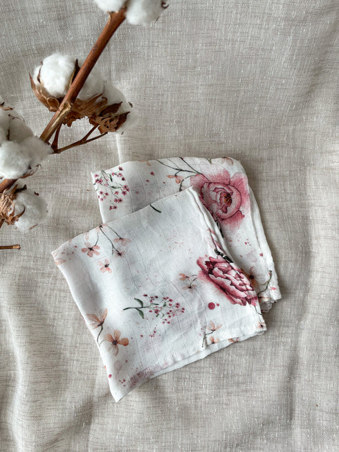 BLOOMING SEASON - Musselin Servietten 2er Set