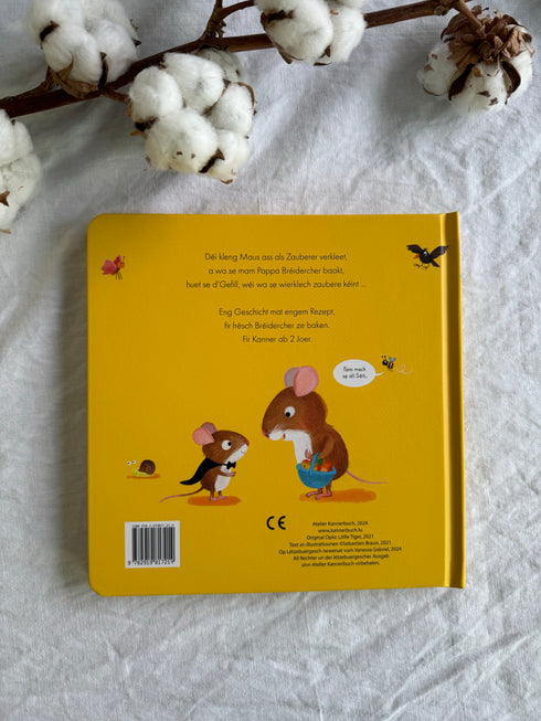 Neit Pappbillerbuch mat Klappen: D'Maus baakt Bréidercher