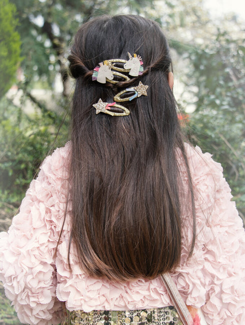 Rainbow Unicorn Clips