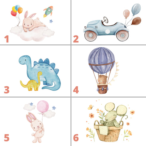 Langarm Bodysuit mit Illustrations Print