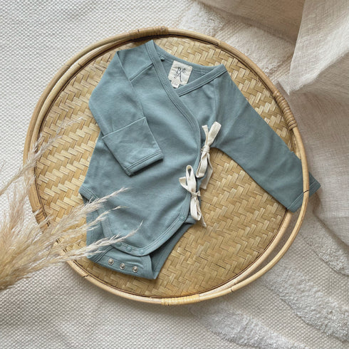 Langarm Kimono-Bodysuit