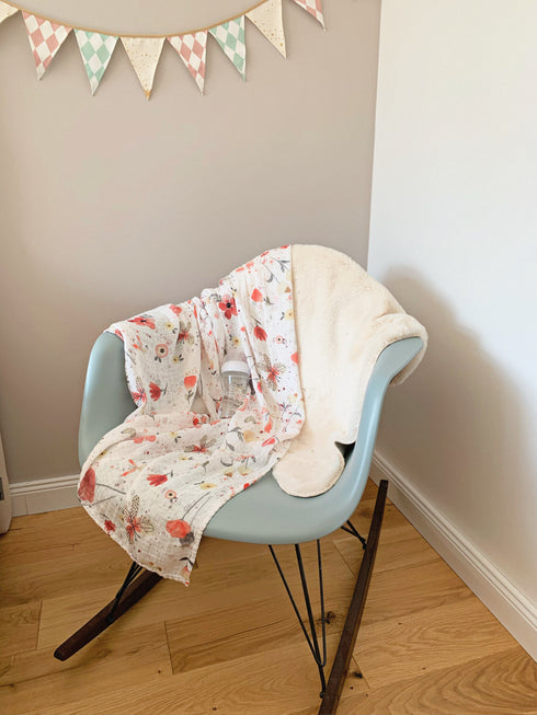 WILD FLOWERS - Bambus Musselin Tücher / 2er Set