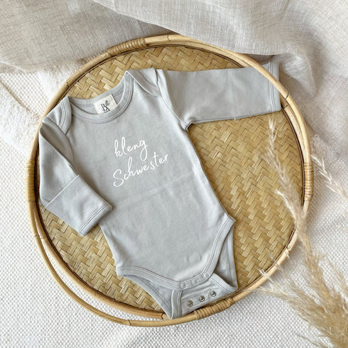 Langarm Bodysuit mit Schrift Print