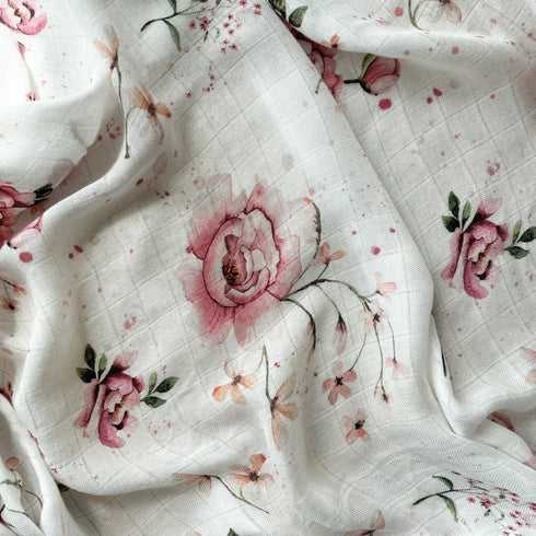 BLOOMING SEASON - Bambus Musselin Tücher / 2er Set