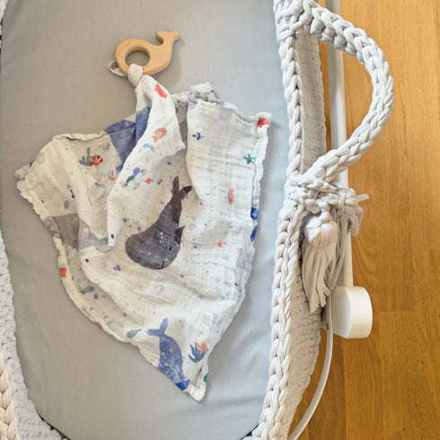 WHALES - Musselin Beißring