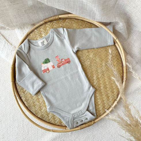 Langarm Bodysuit mit Illustrations Print