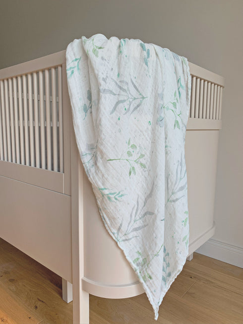 LEAVES - Bambus Musselintuch