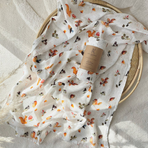 FALL IN LOVE - Bambus Musselin Tücher / 2er Set