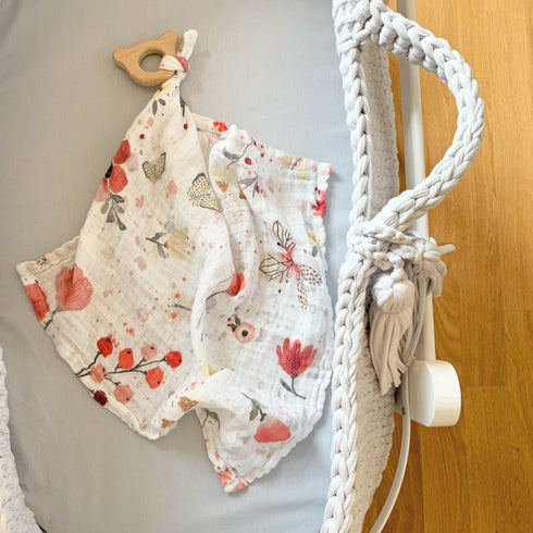 WILD FLOWERS - Musselin Beißring