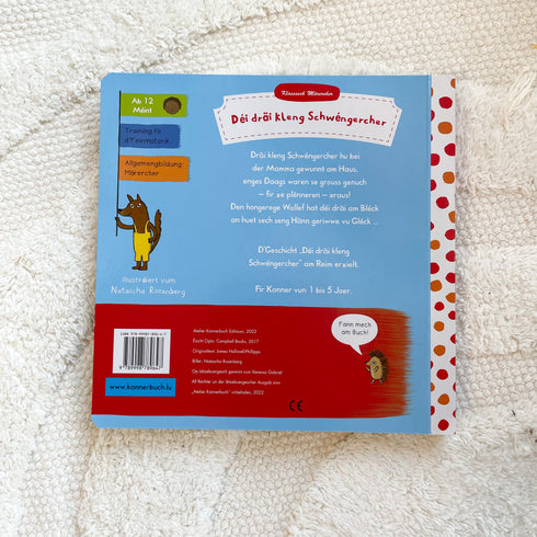 Pappbillerbuch: Déi dräi kleng Schwéngercher (Pappbillerbuch)