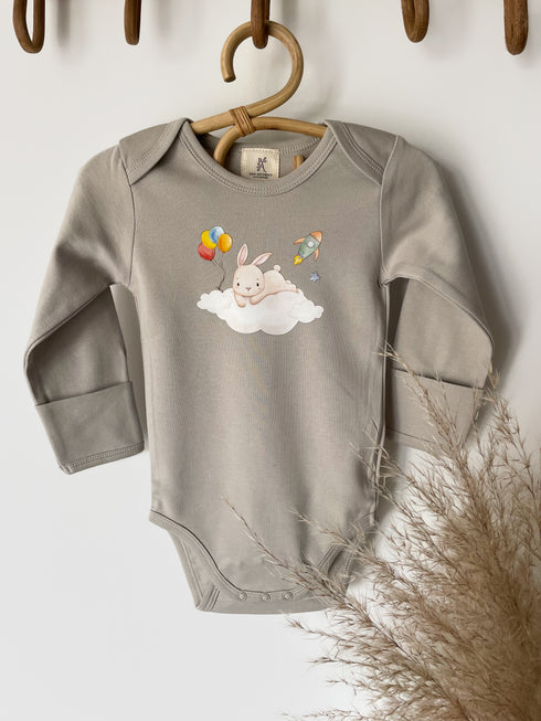 Langarm Bodysuit mit Illustrations Print