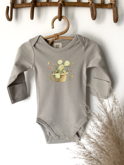 Langarm Bodysuit mit Illustrations Print