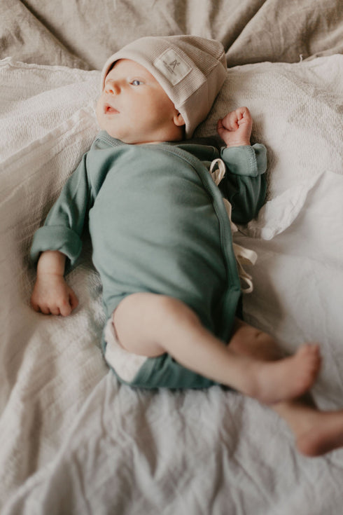 Langarm Kimono-Bodysuit