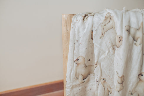 SEALS - Bambus Musselintuch